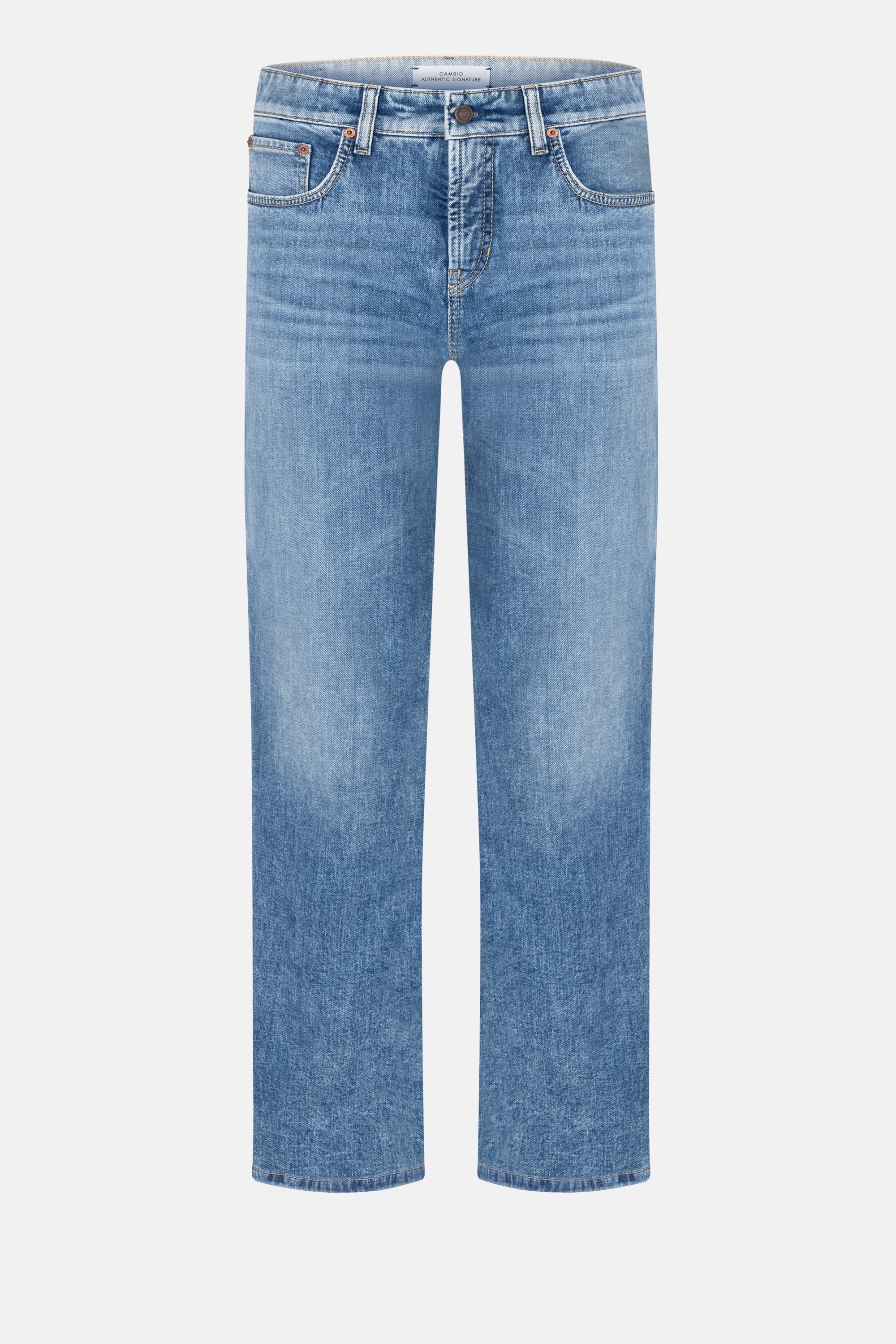 cambio-gini-straight-fit-jeans-cropped-mittelblau image 4