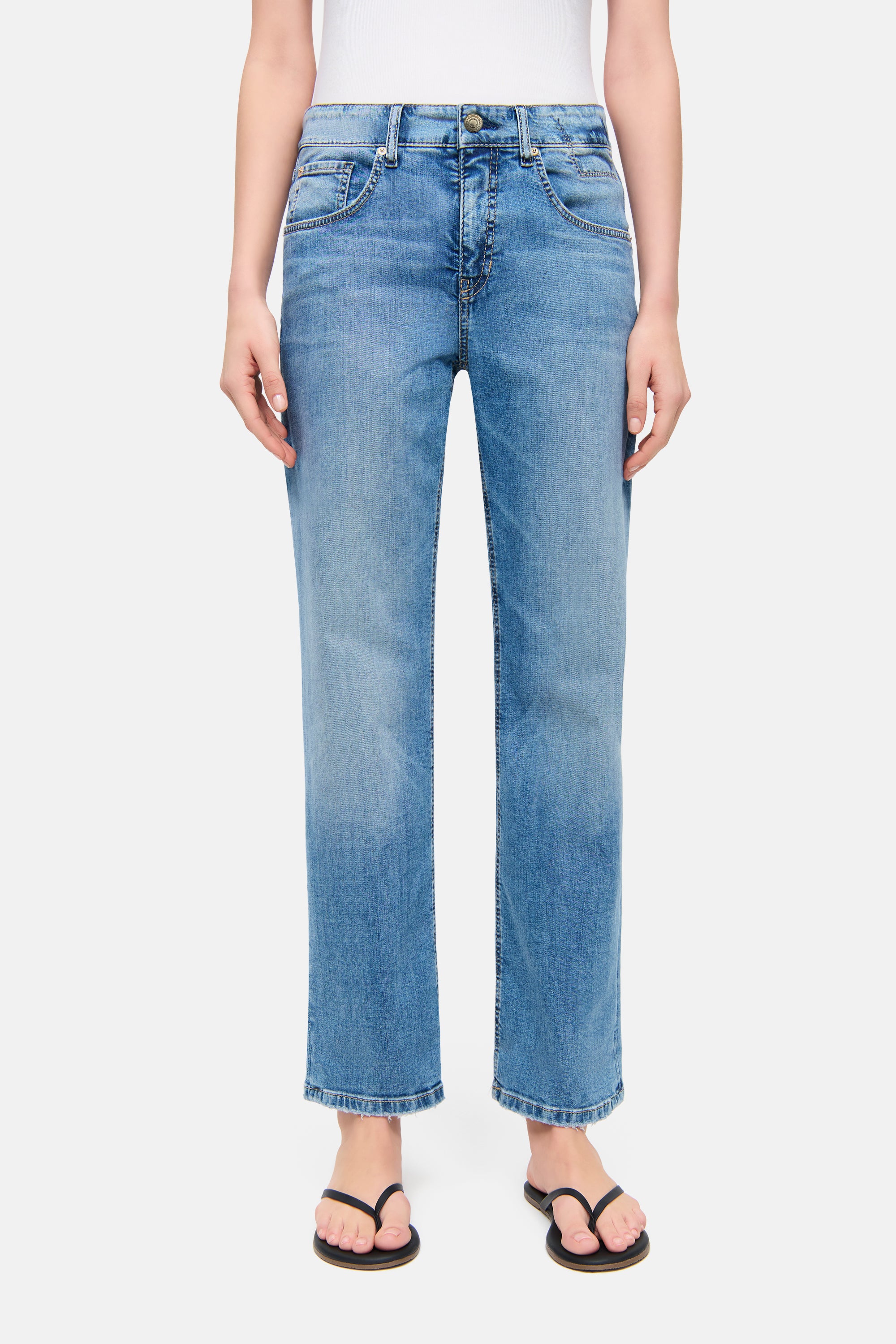 cambio-gaia-relaxed-straight-fit-jeans-in-verk-rzter-l-nge-umschlagdetail-sun-vi image 3