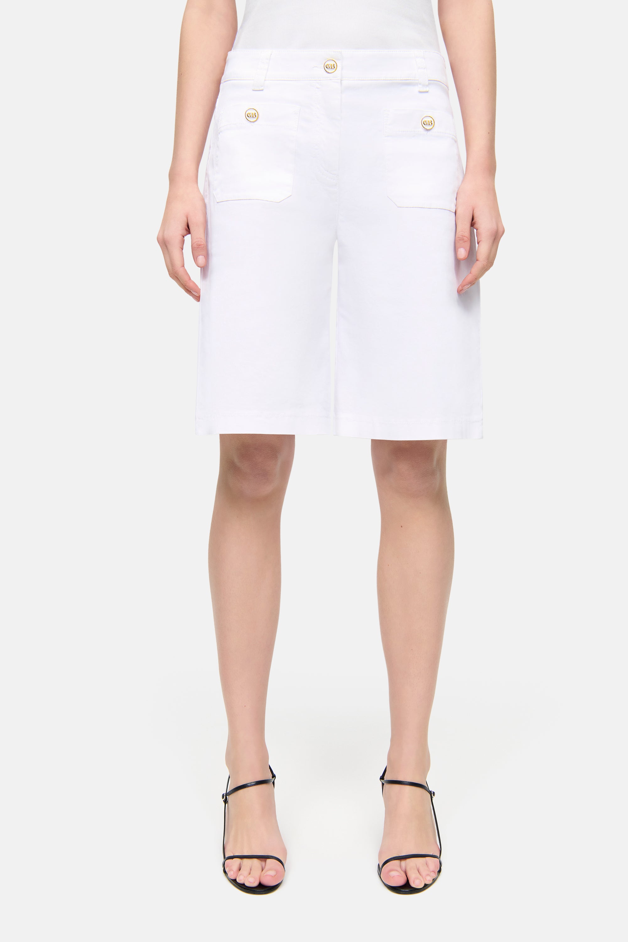 cambio-blake-bermuda-hose-in-wei-mit-knopfdetail-pure-white image 2