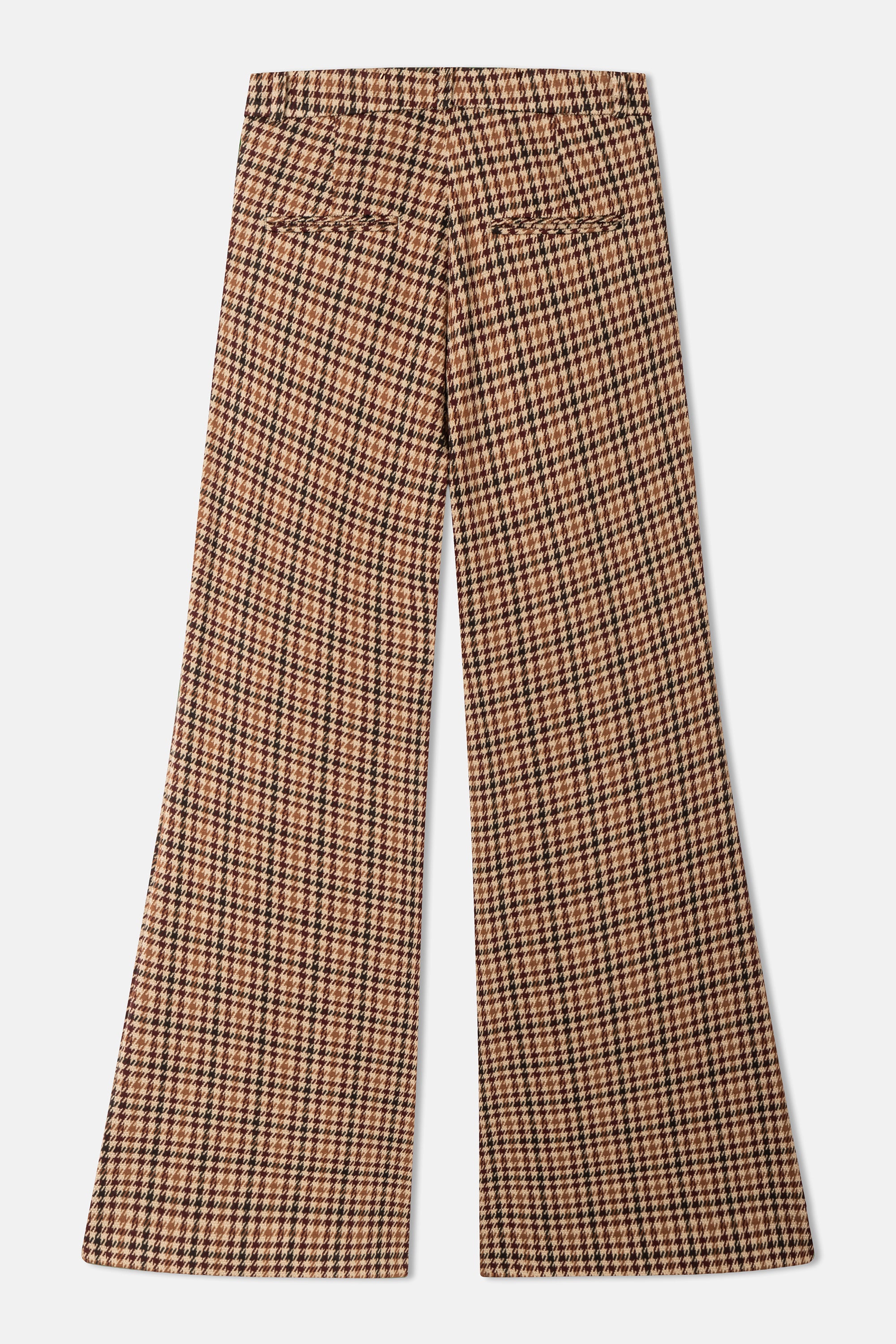 cambio-famous-flared-fit-hose-long-hahnentritt-jersey-jacquard-jersey-cinnamon image 6