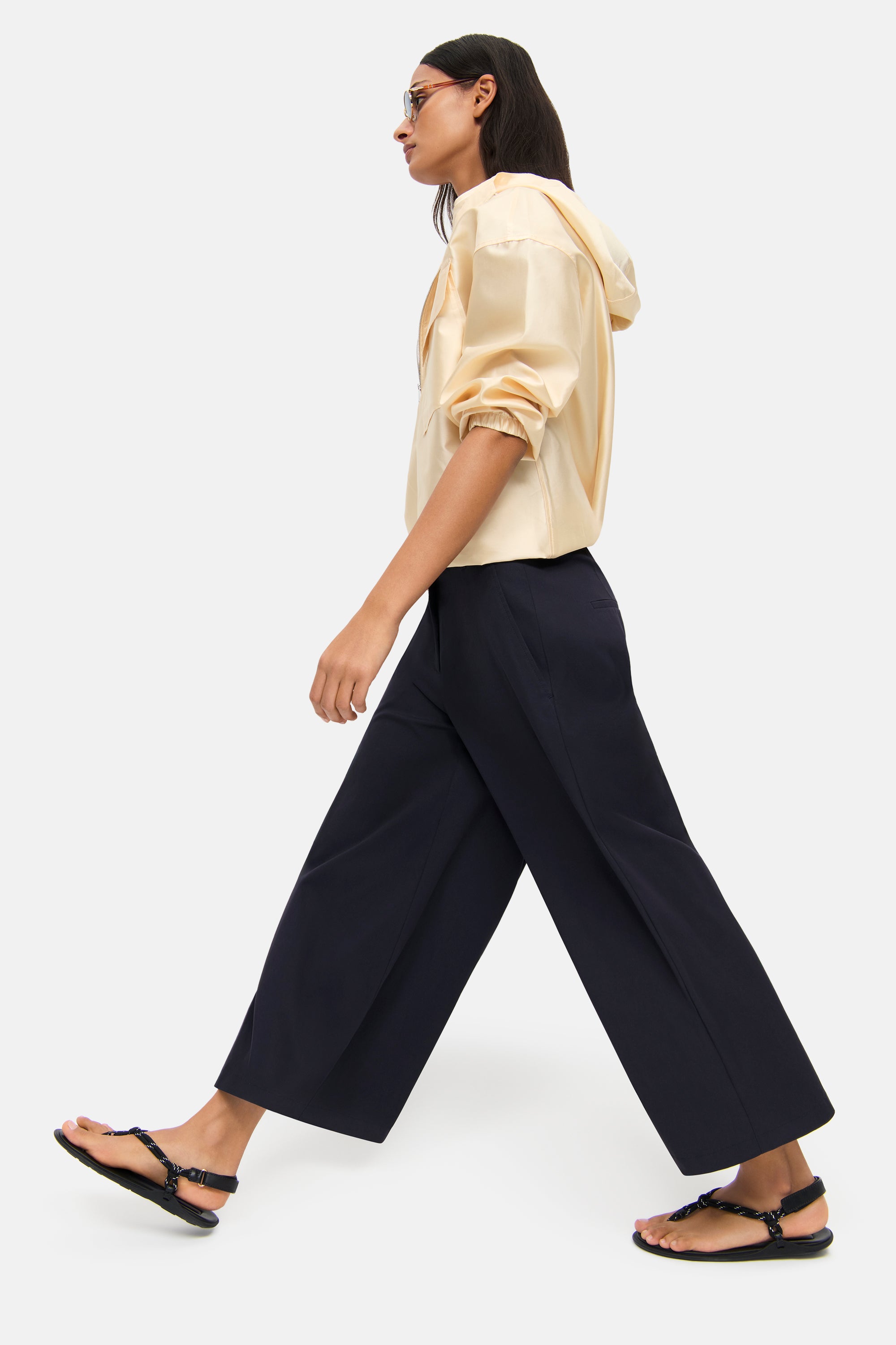 cambio-charlotte-wide-leg-hose-damen-culotte-cropped-ink-sapphire image 4