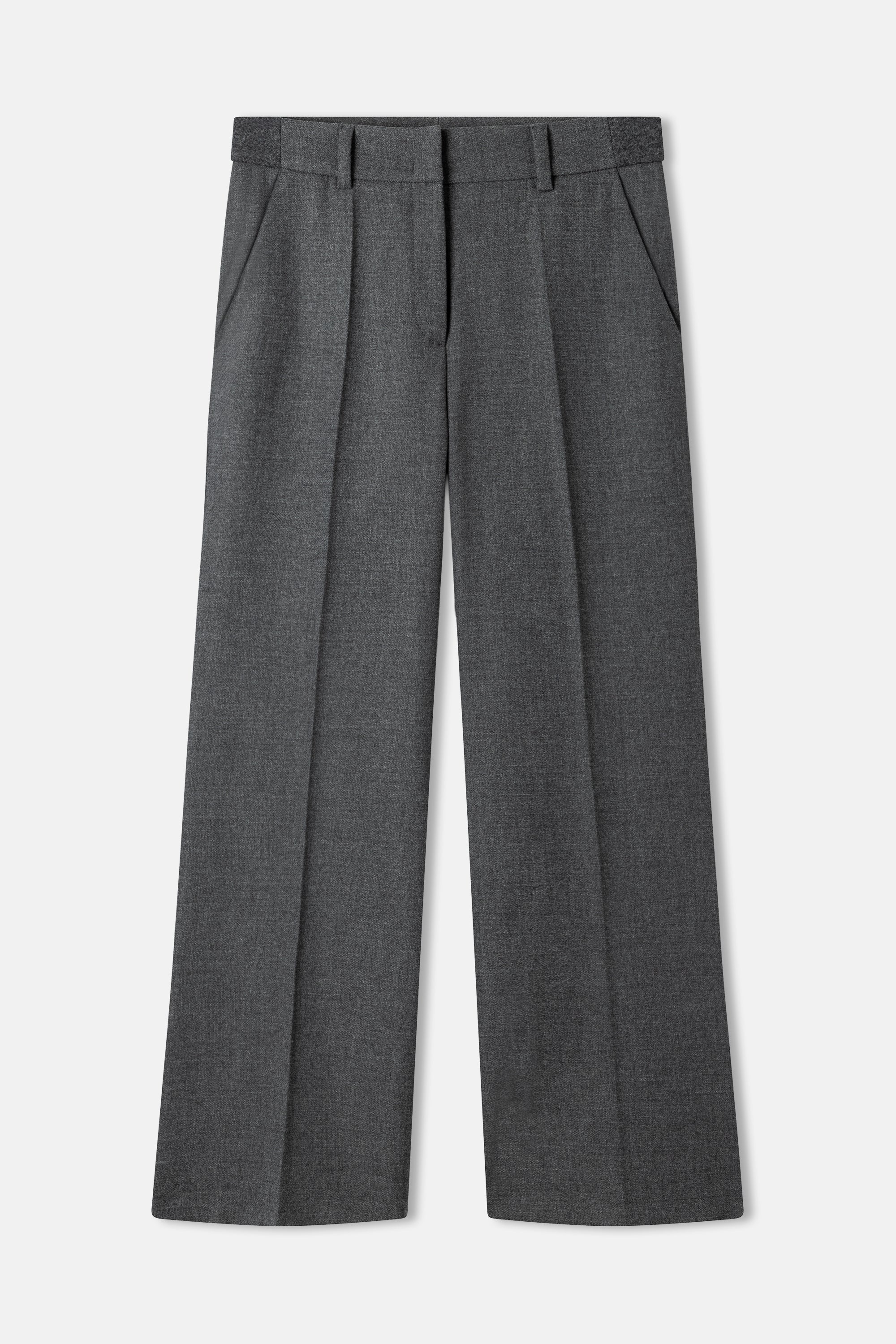 cambio-amelie-wide-leg-hose-grau-wollmischung image 2