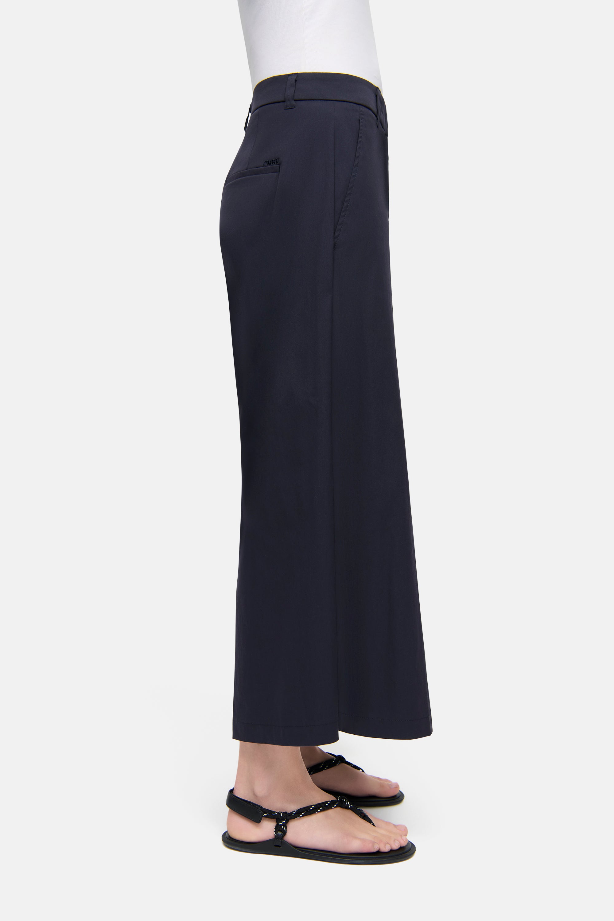 cambio-charlotte-wide-leg-hose-damen-culotte-cropped-ink-sapphire image 3