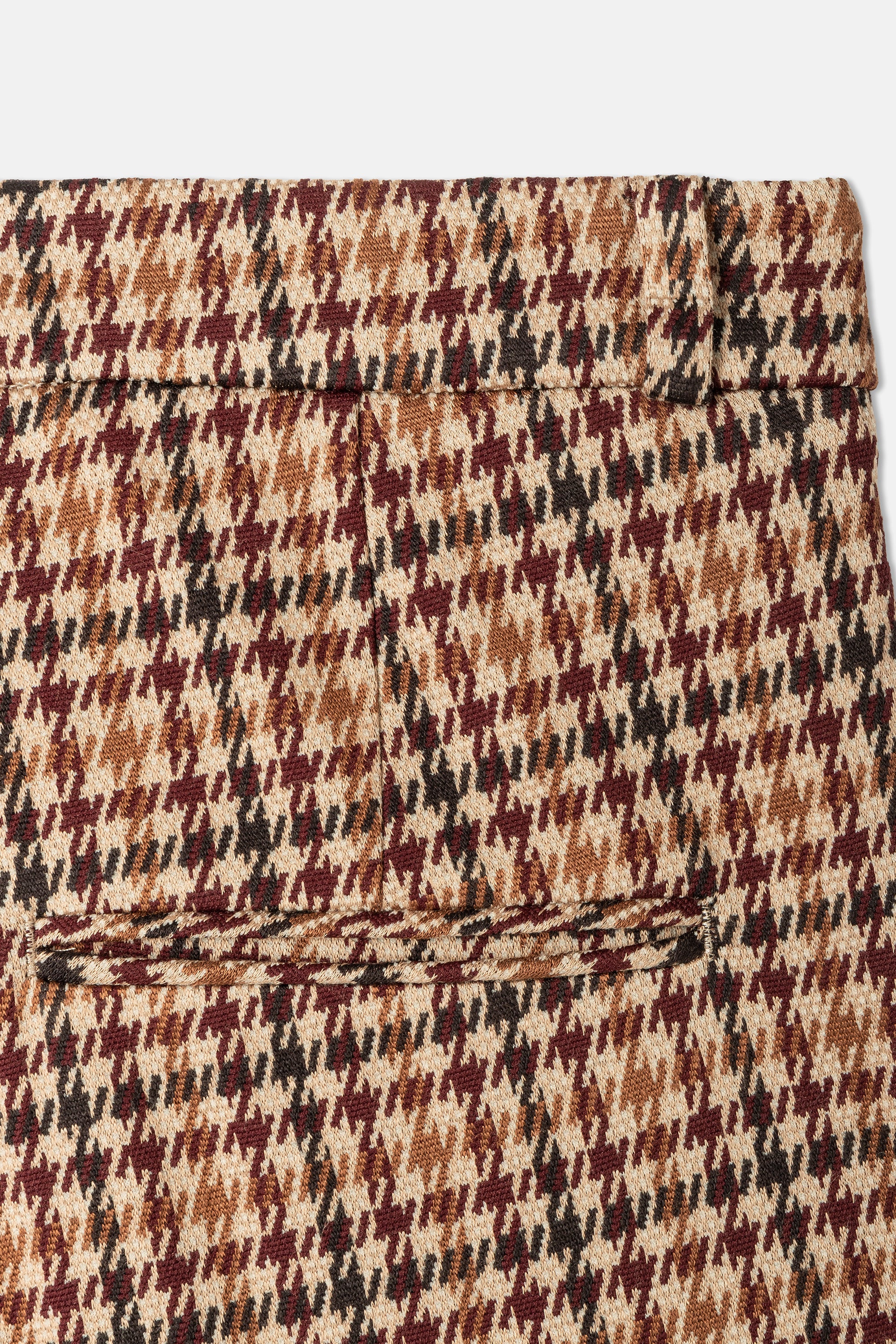 cambio-famous-flared-fit-hose-long-hahnentritt-jersey-jacquard-jersey-cinnamon image 5