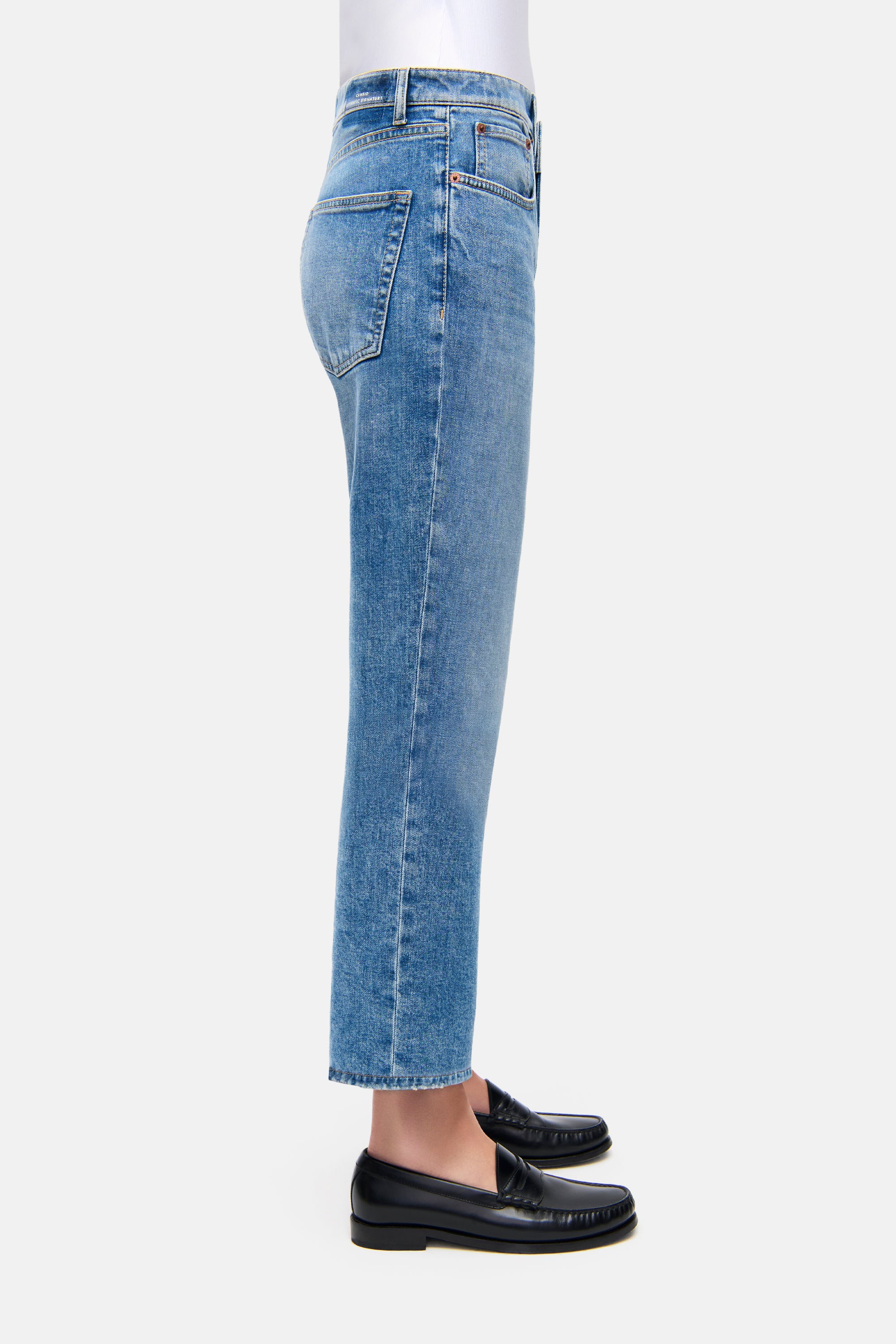 cambio-gini-straight-fit-jeans-cropped-mittelblau image 2