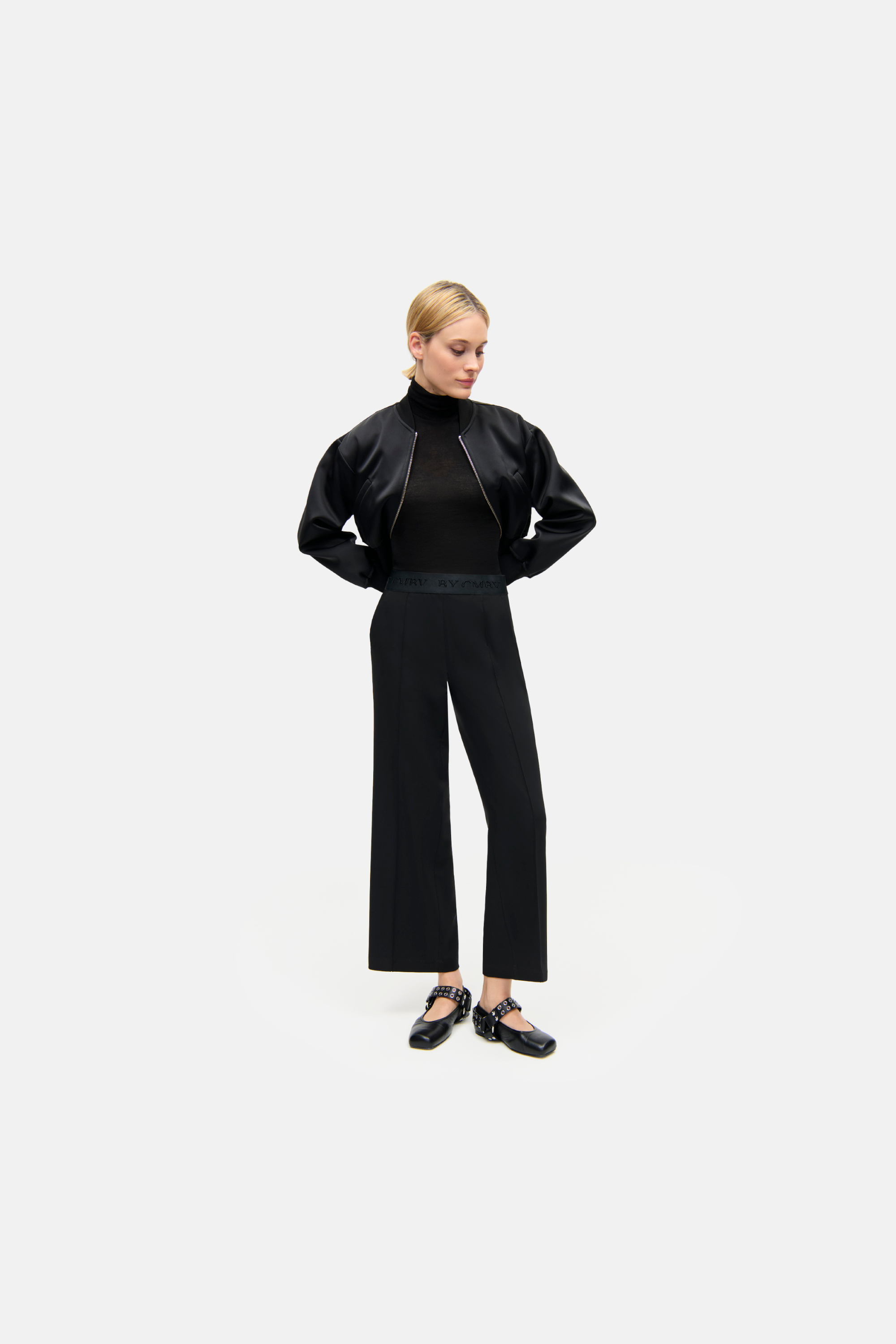 cambio-cameron-culotte-wide-leg-hose-7-8-schwarz image 1