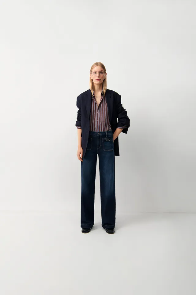 cambio-ava-patched-pocket-wide-leg-jeans-dunkelblau image 1