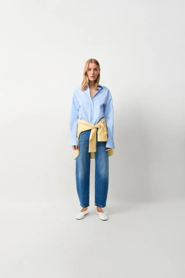 cambio-elli-barrel-jeans-cropped-slub-mid-used image 1